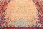 Unique Loom Estrella Collection Rustic, Distressed, Modern, Abstract Area Rug (7' 0 x 10' 0 Rectangular, Orange/Black)