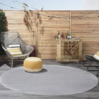 Nourison Home Nourison Essentials Silver Grey 8' x Round Area Rug - Easy Clean, Non Shedding, Bed Room, Living Room, Dining Room, Kitchen (8' x Round)