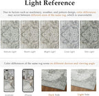 8x10 Grey Washable Vintage Area Rug for Living Room Bedroom Non Slip Distressed Traditional Soft Large Throw Rug Low Pile Lightweight Floral Carpet Office Indoor Classroom Dining Room
