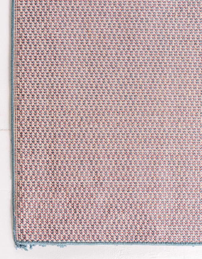 Unique Loom Davos Shag Collection Area Rug - Solid (2' 7" x 20' Runner, Marine Blue)