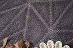 Furnish my Place Geometrical Pattern Indoor/Outdoor Refine Purple Rug, Abstract Area Rug, Runner Rug, Hallway Entry Carpet, Contemporary Rug for Living Room, Dining Room, Made in USA - 3' x 12'
