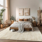 5x7 Area Rugs for Living Room,Washable Tan Beige Neutral Abstract Minimalist Boho Modern Farmhouse Rug for Dining Room Bedroom Light Brown