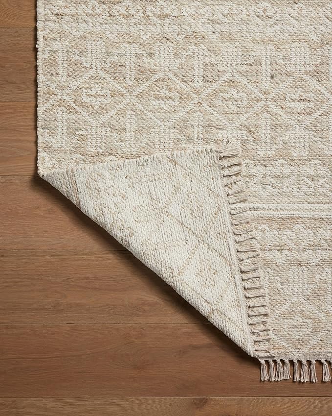 Loloi Angela Rose Rivers Collection RIV-03 Sand/Ivory 9'-3" x 13' Reversible Area Rug