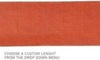 Custom Made Runner Rug Low Pile with Rubber Backing for Kitchen Foyer Hallway Entry Choose Your Length Size 26 Inch Wide Solid and Plain Orange Color (3 feet x 26 inch)