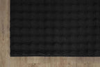 CAMILSON Modern Black Non Slip Rug 5x7 Ultra Soft High Pile Area Rugs Non Skid Rubber Backing Durable & Easy to Clean Carpet for Living Room Bedroom Kids Room Indoor Use (5 x 7 Black)