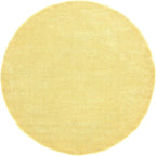 Unique Loom Solo Collection Area Rug - Calabasas (7' 10" Round, Yellow)