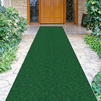 Ottomanson 2'7" x 50' Hallway Runner with Scraper Pile - Extra Durable Non-Slip Rug Mat for Indoor & Outdoor Use - Ideal for Kitchen, Entryway & Garage - High-Traffic Carpet, Green