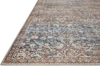 Loloi Chris Loves Julia Jules Collection JUL-06 Denim/Spice 2'-6'' x 7'-6'', .13" Pile Height, Runner Rug
