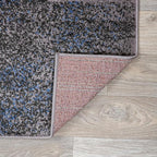 Rugshop Blue Modern Distressed Boxes Runner Rug — Non-Shedding for Hallway, Entryway and Kitchen 2' x 7'