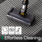 LUMI Inside Door Mat for Entry 36''x59'', Absorbent, Dirt Trapper, Low Profile Thin, Non Slip Mats with Rubber Backing, Ideal for Indoor, High Traffic, Garage, Entrance, Checkered Black