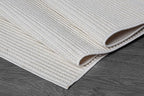 Beverly Rug Micro Loop Large Area Rug White 9x12 Modern Luxury Trellis Geometric Durable Indoor Area Rugs for Living Dining Room Office Stain Resistant Non Shedding Casual Indoor Carpet White 9 x 12