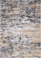 Rugs.com Leipzig Collection Area Rug – 4X6 Beige Low-Pile Rug Perfect for Entryways, Kitchens, Breakfast Nooks, Accent Pieces