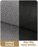 Color&Geometry Small Ultra Thin Indoor Door Mat Non Slip Rubber Backed Dirt Trapper 17"x30"(Rolled-up NO Creases), Rugs for Entryway, Front Door Mat Indoor Washable Low-Profile Entry Mat, Light Grey