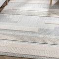 Well Woven Harlow Collection Briar Light Blue - Modern Tribal Minimalist Geometric 8x10 Area Rug - Ideal for Living Room, Dining Room & Bedroom - Durable, Stain Resistant & Easy to Clean