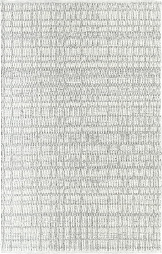 Mark&Day Wool Rugs, 9x12 Ishaq Solid and Border Light Grey Area Rug, Grey Ivory Carpet for Living Room, Bedroom or Kitchen (8'10" x 12')