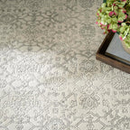 Nourison Home Grace Grey 7'10" x 9'10" Area Rug - Easy Clean, Non Shedding, Bed Room, Living Room, Dining Room, Kitchen (8' x 10')
