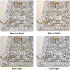 KILOCOCO Hallway Runner 2.6x14 Runner Rug Printed Vintage Floral Washable Rugs Kitchen Runners Soft Non-Slip Low Pile Rubber Backed Runners for Laundry Room Distressed Boho Rugs, Mossy Taupe
