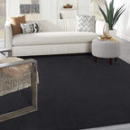 Nourison Home Nourison Essentials Black 8' x 10' Area Rug - Easy Clean, Non Shedding, Bed Room, Living Room, Dining Room, Kitchen (8' x 10')