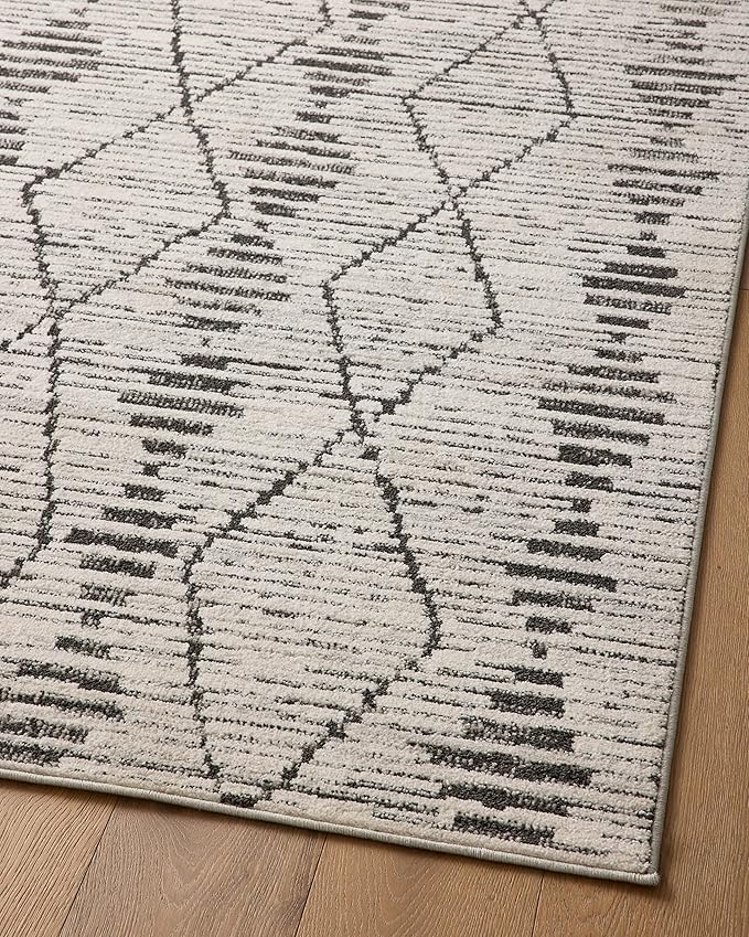 Loloi Kamala Collection KAM-02 Charcoal/Dove 9'-2" x 13' Area Rug