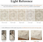 HUGEAR Area Rug 5x7 Vintage Brown Machine Washable Living Room Rugs Thin Neutral Floral Vacuumable Low Pile Carpet Bedroom Office Dining Room Laundry Room Non Slip Soft Lightweight