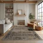 Area Rug Non Slip Machine Washable Ultra Soft Living Room/Bedroom/Kitchen/Outdoor/Classroom Camel, 5'×7'