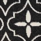 Nourison Home Nourison Essentials Black Ivory 2'2" x 7'6" Area Rug - Easy Clean, Non Shedding, Bed Room, Living Room, Dining Room, Kitchen (8' Runner)