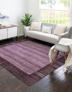 Rugs.com Angelica Collection Rug – 8 Ft Square Violet Medium Rug Perfect for Living Rooms, Kitchens, Entryways