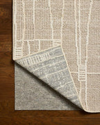 Loloi Amber Lewis Bexley Collection BEX-05 Mushroom/Natural 11'-6" x 15' Area Rug Neutral, Textured, Living, Bedroom, Dining, Carpet