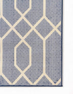 Unique Loom Glam Collection Area Rug - Trellis (3' 3" x 5' 3" Rectangle, Navy Blue Gold/ Gold)