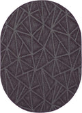 Furnish my Place Geometrical Pattern Indoor/Outdoor Refine Purple Rug, Abstract Area Rug, Doorway Mat, Contemporary Rug for Living Room, Entryway, Made in USA - 3' x 12' Oval