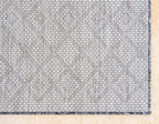 Unique Loom Outdoor Trellis Collection Area Rug - Tribal Trellis (10' x 13' 1" Rectangle, Charcoal Gray/ Natural)