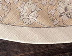 Unique Loom Espahan Collection Area Rug - Cape Cod (8'Round, Ivory/ Beige)