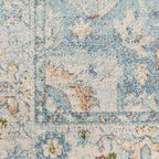 Nourison Home Astra Machine Washable Light Blue 2'2" x 8' Area Rug - Easy Clean, Non Shedding, Bed Room, Living Room, Dining Room, Kitchen (8' Runner)