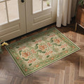 Bavni 2x3 Area Rugs, Floral Machine Washable Rugs for Living Room, Dinning Room, Bedroom, Non Slip Aesthetic Vintage Low Pile Durable Lightweight Farmhouse Rug, Sage Green & Burnt Orange