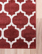 Rugs.com Lattice Collection Rug – 9' x 12' Dark Terracotta Medium Rug Perfect for Living Rooms, Large Dining Rooms, Open Floorplans