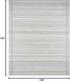 Mark&Day Wool Rugs, 9x12 Janmichael Solid and Border Gray Area Rug, Grey Ivory Carpet for Living Room, Bedroom or Kitchen (8'10" x 12')