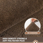 BEQHAUSE Door Mat 36" x 60", Non-Slip Door Mats Indoor Entryway Rugs Washable Low-Profile Absorbent and Stain Resist Floor Mats, Dog Door Mat for Front Back Door, Muddy Wet Shoes & Paws, Brown