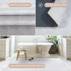 Fame Living Washable Area Rug. Modern Farmhouse. Vintage. Turkish. Bohemian. Distressed. Oriental. Traditional. Rugs for Living Room. Dining. Bedroom. Office. Entryway. Foyer. (864CC, 2'5" x 4'9")