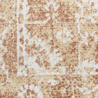 Nourison Home Astra Machine Washable Rust 6'7" x 9' Area Rug - Easy Clean, Non Shedding, Bed Room, Living Room, Dining Room, Kitchen (7' x 9')
