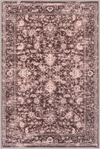 KILOCOCO Small Area Rug 2x3 Entryway Rugs Printed Vintage Red Floral Washable Rug Non-Slip Kitchen Rug Indoor Door Mat, Accent Throw Rugs for Laundry Room Bedside Entrance Holiday Decor