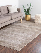 Rugs.com Angelica Collection Rug – 3' x 5' Beige Medium Rug Perfect for Entryways, Kitchens, Breakfast Nooks, Accent Pieces