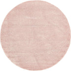 Unique Loom Solo Collection Area Rug - Calabasas (7' 10" Round, Pink)