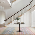 Dash & Albert Poppy Multi Machine Washable Rug, 6 X 9 Feet, Multicolored Geometric Pattern