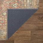 Bloom Rugs Washable Non-Slip 10x14 Rug - Terracotta/Mustard Traditional Oriental Area Rug for Living Room, Bedroom, Dining Room, and Kitchen - Exact Size: 10' x 14'