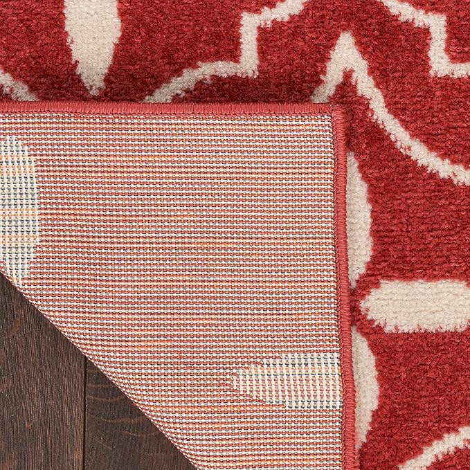 Nourison Home Nourison Essentials Brick Ivory 2'2" x 7'6" Area Rug - Easy Clean, Non Shedding, Bed Room, Living Room, Dining Room, Kitchen (8' Runner)