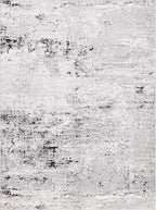 Rugs.com Leipzig Collection Area Rug – 8X11 Grey Low-Pile Rug Perfect for Living Rooms, Large Dining Rooms, Open Floorplans