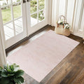 Small Rugs for Bedroom,Boho Abstract Modern Washable Non Slip Cute Area Rug for Kitchen Entryway,Pink