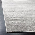 SAFAVIEH Adirondack Collection Runner Rug - 2'6" x 22', Ivory & Silver, Modern Ombre Design, Non Shedding & Easy to Clean, Ideal for Hallway, Foyer, Kitchen, Entryway, Bedroom (ADR113B)