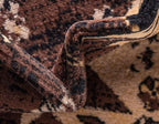 Unique Loom Taftan Collection Border Geometric Tribal Inspired Design Area Rug (8' 0 x 10' 0 Rectangular, Brown/ Tan)