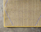Unique Loom Trellis Frieze Collection Area Rug - Geometric (3' 3" x 5' 3", Yellow/ Ivory)